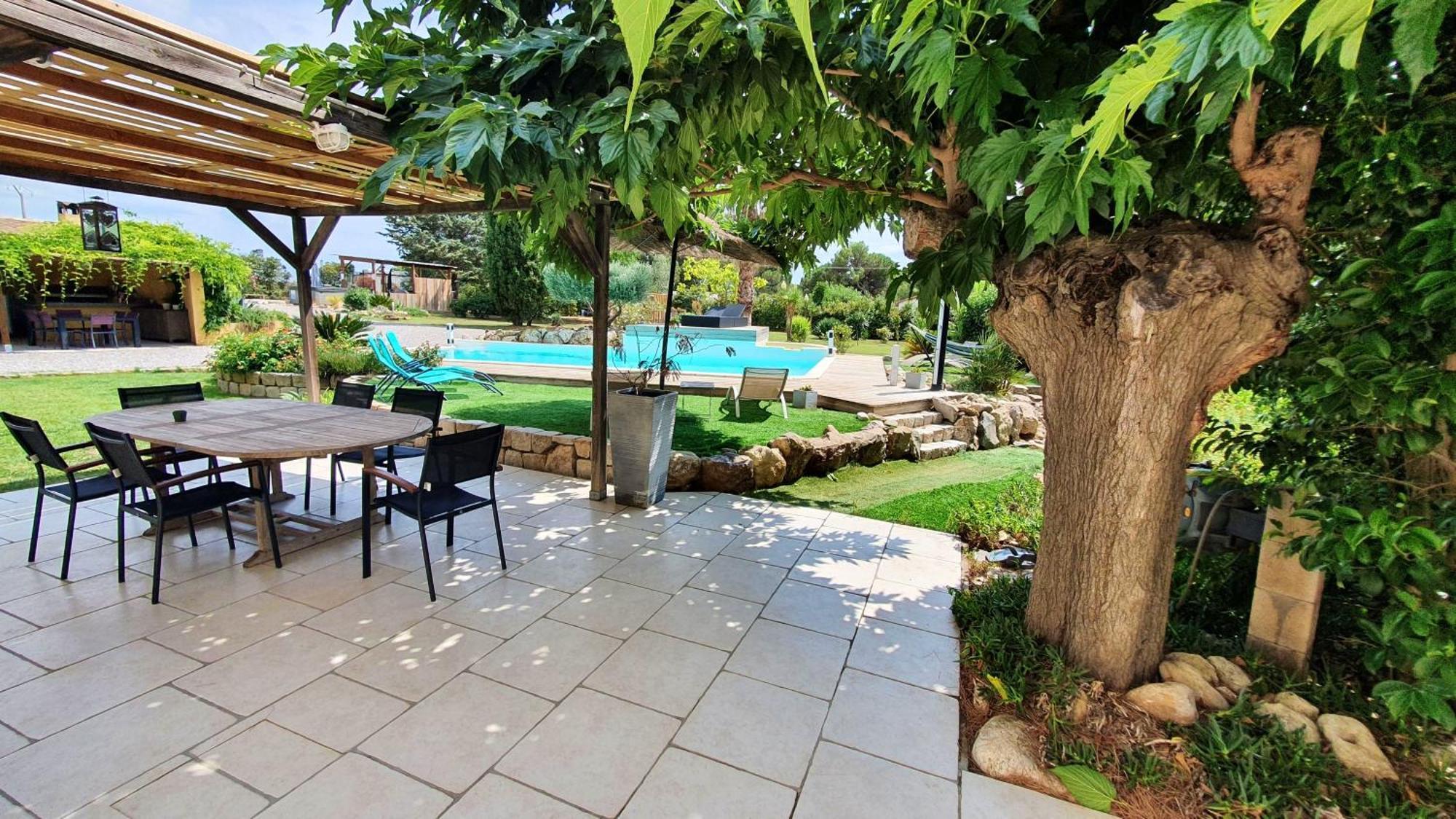 Villa Spacieuse A Beziers Avec Piscine Privee Et Jacuzzi Exterior photo